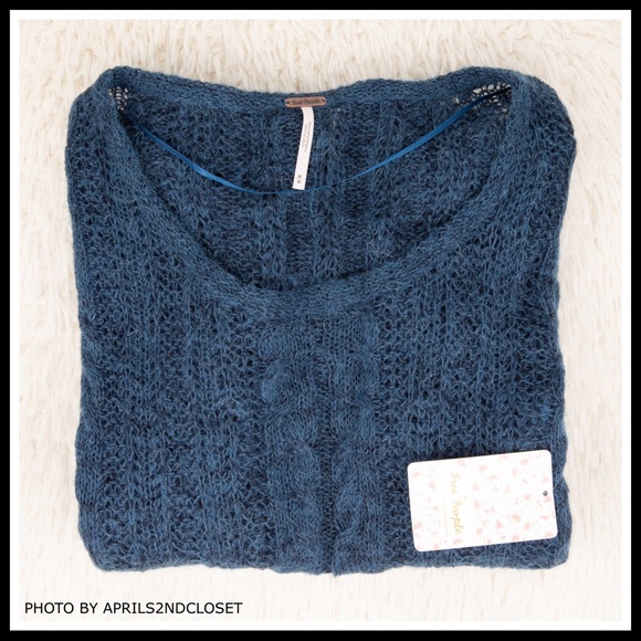 FREE PEOPLE BOHO PULLOVER KNIT TUNIC SWEATER A3C - Picture 7 of 16